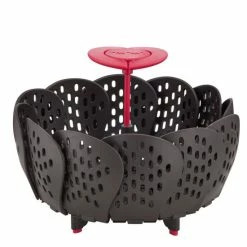 Coupon 😀 Tefal K2071614 Ingenio Panier Vapeur Silicone Noir Et Rouge Ustensile De Cuisine Ingénieux Sans Bisphénol A 🌟 -Antihaftpfanne Verkäufe unnamed file 5280