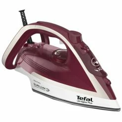 Angebote 🤩 Tefal Dampfbügeleisen Ultragliss Plus FV6810 Bordeaux/weiß ❤️