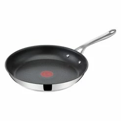 Blitzangebot 🤩 Tefal Jamie Oliver Cook's Direct On Bratpfanne E30406, 28 Cm, Induktionsgeeignet, Edelstahl 🔔