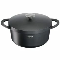 Großhandel 👍 Tefal Trattoria Topf Mit Gussdeckel, 28cm, 6,67l, Aluguss 😉
