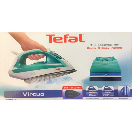 Großhandel 🎁 Tefal Dampfbuegler Virtuo FV1710 - Farbe: Türkis - 1800 Watt 🎁 13 Großhandel 🎁 Tefal Dampfbuegler Virtuo FV1710 - Farbe: Türkis - 1800 Watt 🎁 – Bild 11