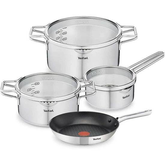 Blitzangebot 🛒 Tefal NORDICA Topfset Edelstahl 6-teilig H852S3 + DUETTO Bratpfanne °20cm 🎁 3 Blitzangebot 🛒 Tefal NORDICA Topfset Edelstahl 6-teilig H852S3 + DUETTO Bratpfanne °20cm 🎁
